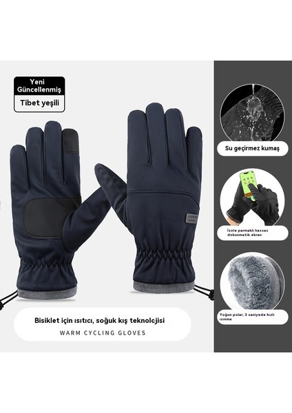 Erkekler Için Sonbahar ve Kış Sıcak Dokunmatik Ekran Eldivenleri (Yurt Dışından)