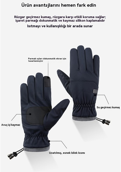 Erkekler Için Sonbahar ve Kış Sıcak Dokunmatik Ekran Eldivenleri (Yurt Dışından) modelleri