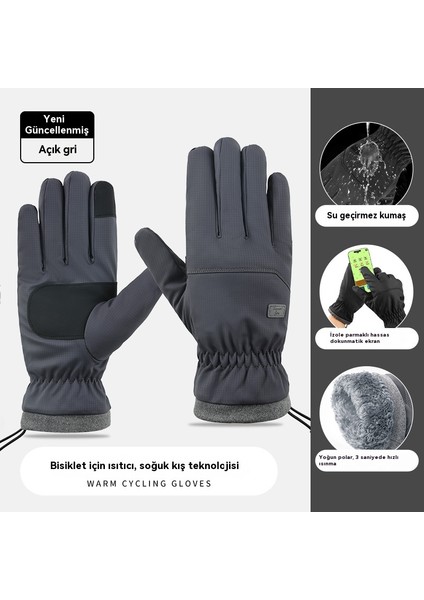 Erkekler Için Sonbahar ve Kış Sıcak Dokunmatik Ekran Eldivenleri (Yurt Dışından)