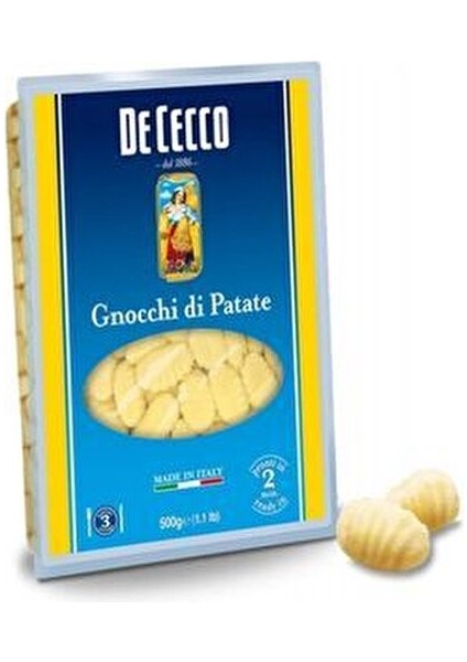 Patatesli Gnocchi 500 gr İtalya Menşeli Hızlı Hazırlanabilen Makarna fiyatları