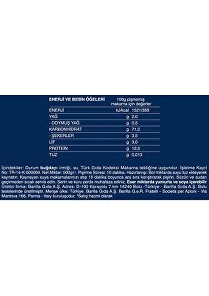 Kelebek Makarna 500 gr İtalyan Lezzeti Sade Aroma ile Mükemmel Pişirme Süresi fırsatları