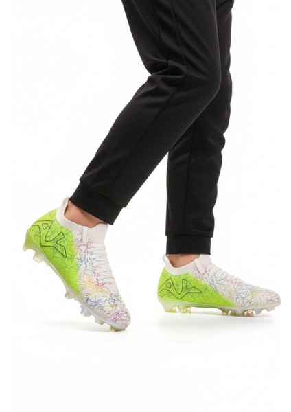 Beyaz Yeşil Bilekten Çoraplı Unisex Krampon GK-252-153 G modelleri