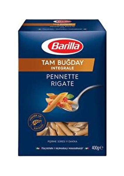 Tam Buğday Kalem Makarna 400 Gr %100 Tam Buğday Lezzetiyle İtalya Menşeli fırsatları