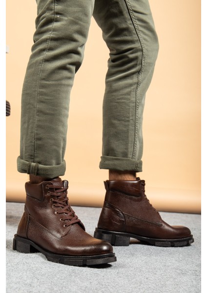 Hakiki Deri, Içi Kürklü, Erkek Bot