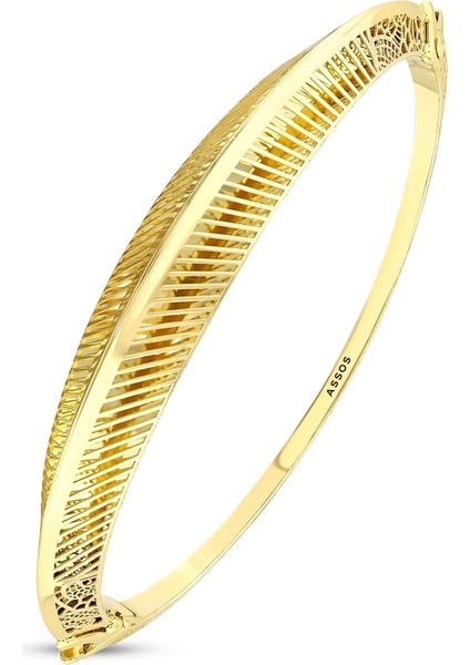 Tasarım Altın Kelepçe Bilezik - 14K fiyatları