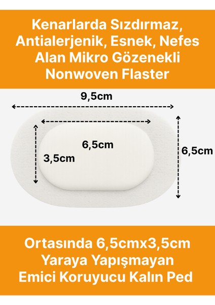 Steril Göz Pedi, Nonwowen 6,5cmx9,5cm Gözpedi, Steril Tekli Paketlerde 50'li Kutu Içerisinde fiyatları