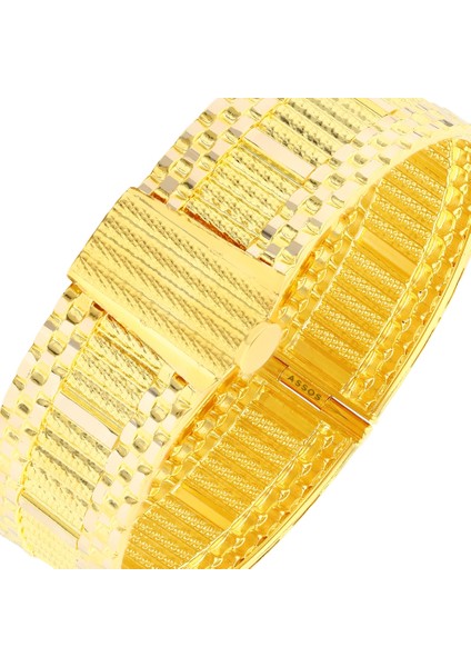 Tasarım Altın Kelepçe Bilezik - 14K indirimleri