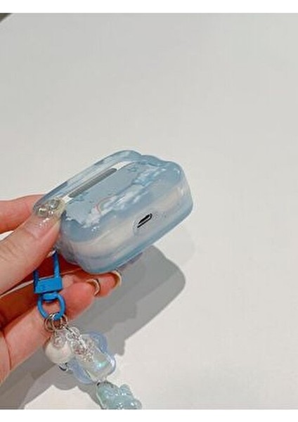 KVK Premium Mavi Yıldız Işıltılı Kulaklık Kılıfı Bluetooth Kulakiçi Stereo Kulaklıklar modelleri