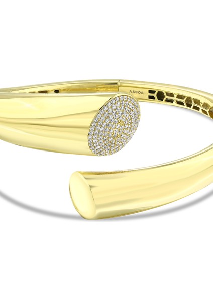 Tasarım Altın Kelepçe - 14K indirimleri