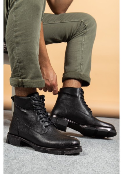 Hakiki Deri, Içi Kürklü, Erkek Bot modelleri