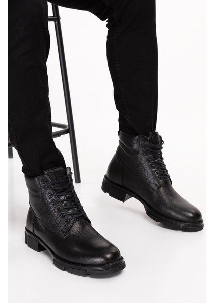 Hakiki Deri, Içi Kürklü, Erkek Bot