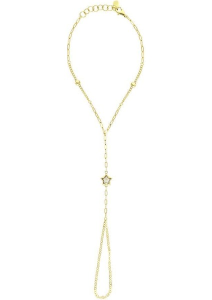 Altın Yıldız Figürlü Şahmeran Bileklik - 14K