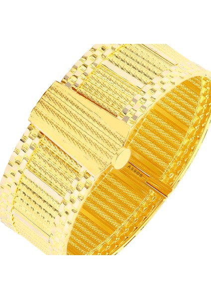 Tasarım Altın Kelepçe Bilezik - 14K indirimleri