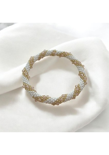 El Işçiliği Kristal Kadın Bileklik Sarmal Blks2