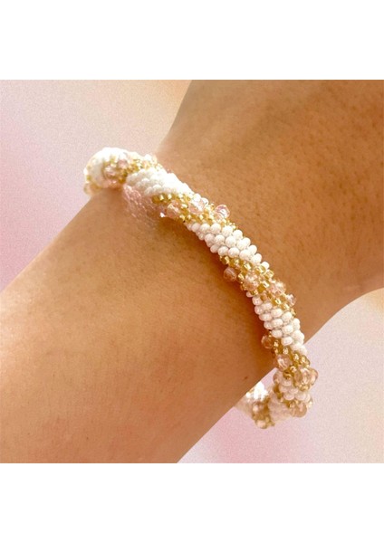 El Işçiliği Kristal Kadın Bileklik Sarmal Blks2 fiyatları