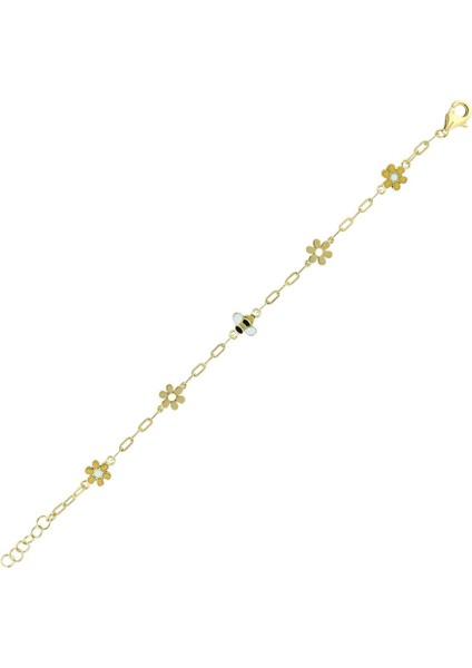 Figürlü Altın Çocuk Bileklik - 14K