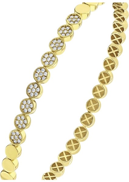 Altın Tasarım Kelepçe - 14K fırsatları