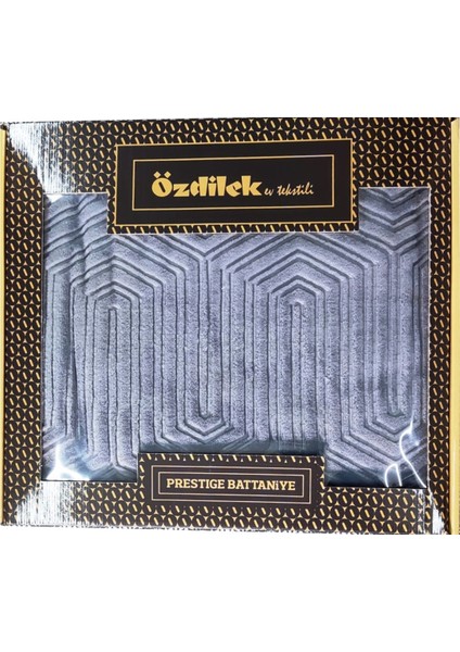 Prestige Kalın Embos Tek Kişilik Battaniye (155X220)-GRI