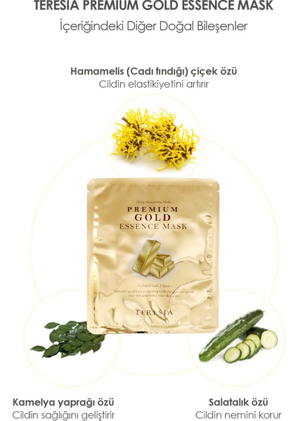 Premium Gold Mask – Cilt Yenileyici & Parlaklık Veren Maske fırsatları