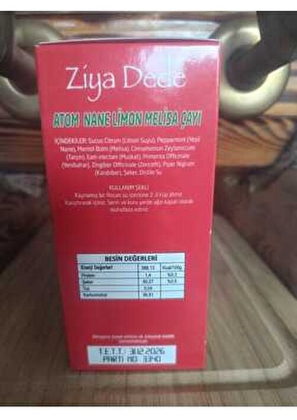 Nane Limon Melisa Çayı Ferahlatıcı Lezzet 20 Adet Doğal ve Katkısız indirimleri