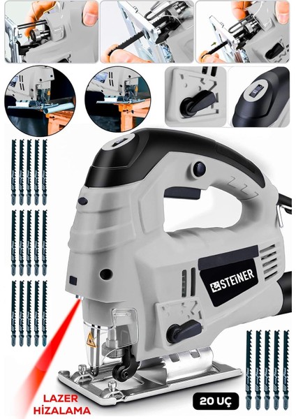 Alman 4600 W Lazerli Sjs Metal Şanzuman 6 Kademe Devirli Pandül Ayarlı Dekupaj Testere Makin fiyatları