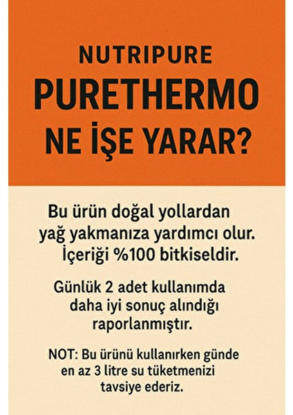Purethermo Termojenik Çay 21 Günlük 20 Adet Ferahlatıcı Lezzetli İçecek fırsatları