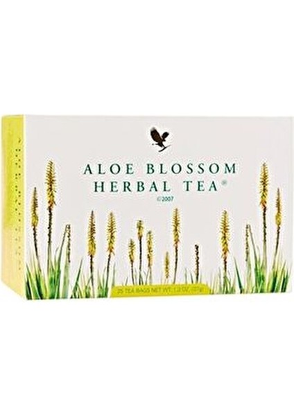 Aloe Blossom Bitki Çayı 25 Paket Düşük Kalorili ve Kafeinsiz Aromalı İçecek indirimleri