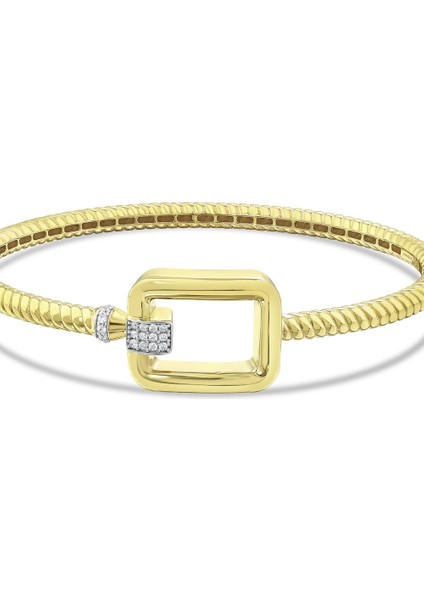 Altın Tasarım Kelepçe - 14K indirimleri