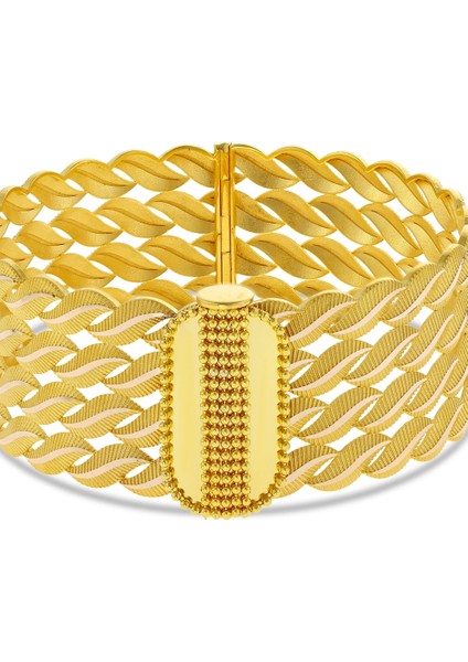 Altın Kelepçe Bilezik - 14K fırsatları