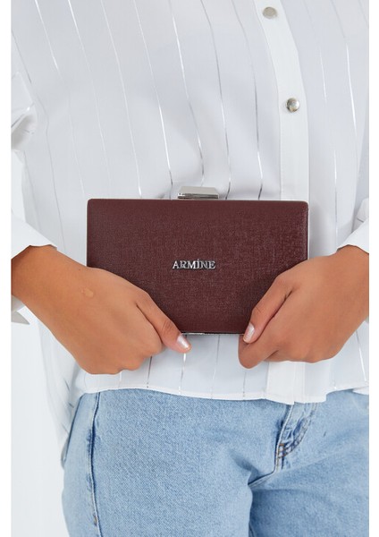 Evci Armine Kadın Parlak Abiye Clutch Çanta