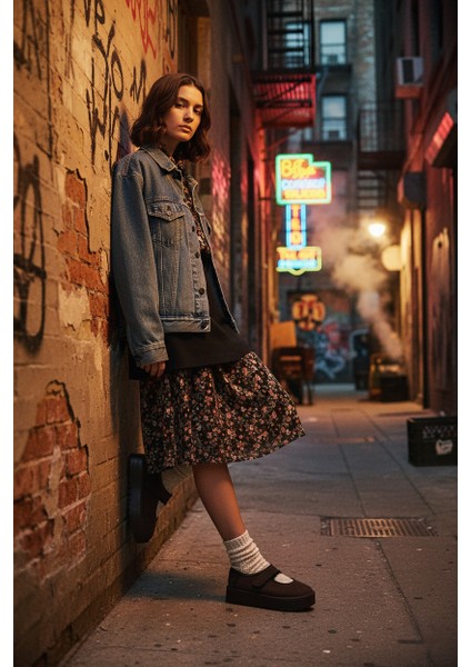 Bea Mary Premium Baretli Kahverengi Süet Bot modelleri