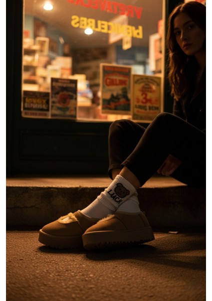 Bea Mary Premium Baretli Vizon Süet Bot modelleri