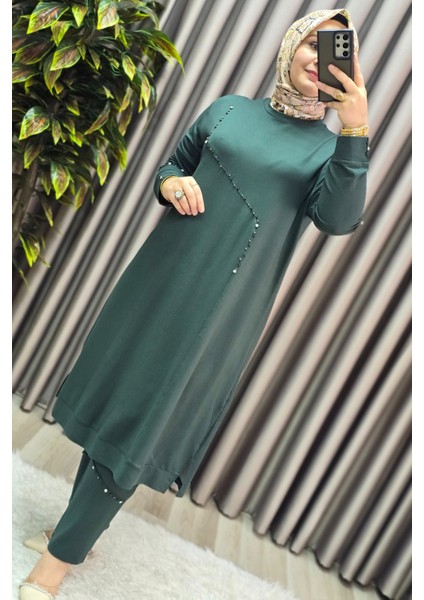 Kadın Tesettür Giyim Büyük Beden Mihra Pantolonlu Ikili Takım fiyatları