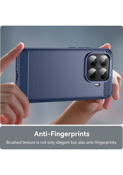 Xiaomi 15T Pro Telefon Kılıfı, Fırçalanmış Karbon Fiber Dokulu Esnek Tpu Tampon, Darbe Emici Koruyucu Kılıf Xiaomi 15T Pro (Yurt Dışından) fırsatları