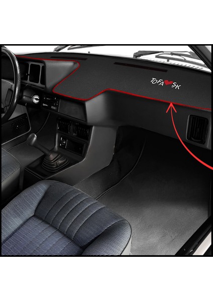 Tofaş Şahin Doğan Kartal Düşük Göğüs Torpido Koruma Kaplama Halısı | Tofaş Alçak Torpido Koruması fırsatları