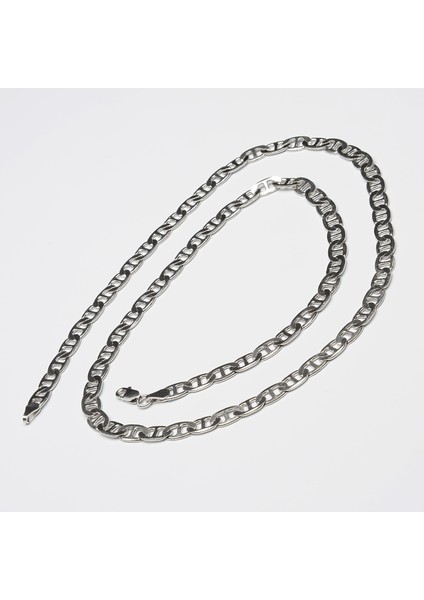 150 Mikron Rodyum Barlı Gümüş Zincir modelleri