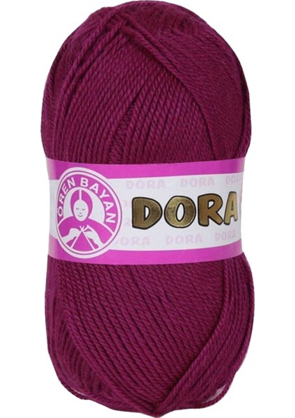 1 Adet Dora El Örgü Ipi Yünü 100 gr 103 Mürdüm