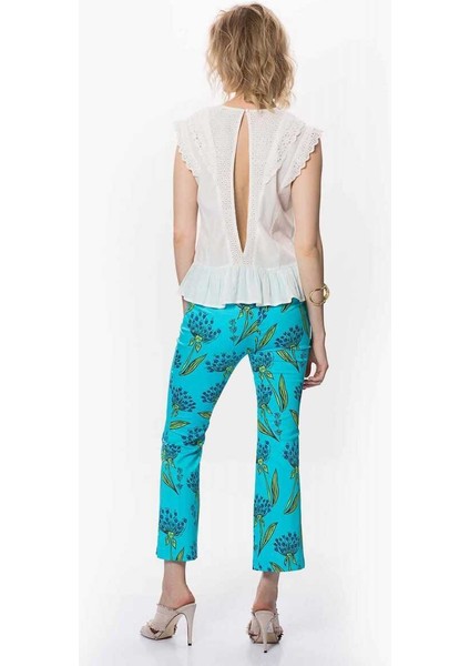 Çiçek Desenli Kadın Pantolon Standart Renk Y9912016_089 indirimleri