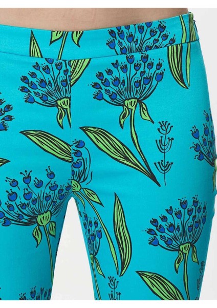 Çiçek Desenli Kadın Pantolon Standart Renk Y9912016_089