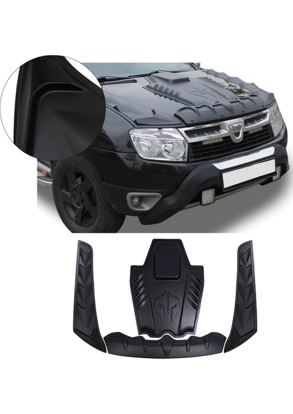 Dacia Duster 2010-2017 Dragon Kaput Koruma 4 Prç.