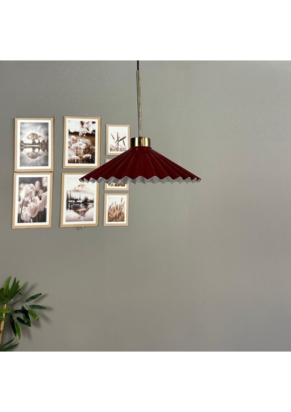 Avilla Vişne Çürüğü Metal Tekli Avize Ince Eskitme Başlık Rustik Mutfak Modern Sarkıt Aydınlatma