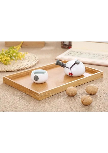 Bambu Çok Amaçlı Düzenleyici Sunum Tepsisi (33 cm x 22 Cm) ROYALEKS-81287