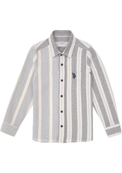 Erkek Çocuk Koyu Mavi Gömlek Desenli 50316691-VR032 fiyatları