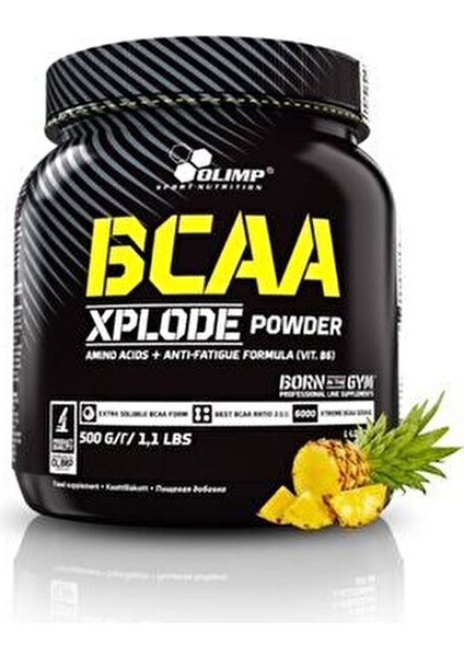 Bcaa Xplode Ananas Aromalı Toz BCAA 500 Gr Yetişkinler İçin Domuz Katkı Maddesi İçermez