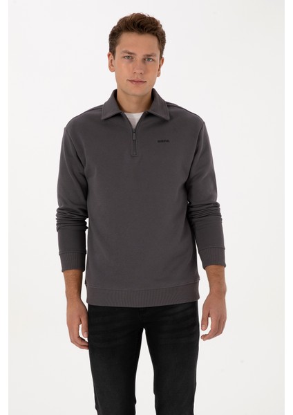 Erkek Antrasit Sweatshirt 50313783-VR006 modelleri