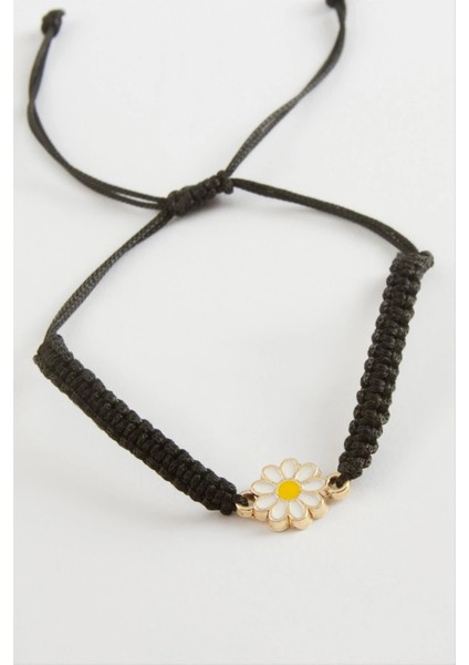 Papatya Makrome Örgülü Bileklik