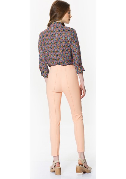 Çizgi Detaylı Kadın Pantolon Somon Y9912015_020 modelleri