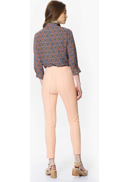 Çizgi Detaylı Kadın Pantolon Somon Y9912015_020 indirimleri