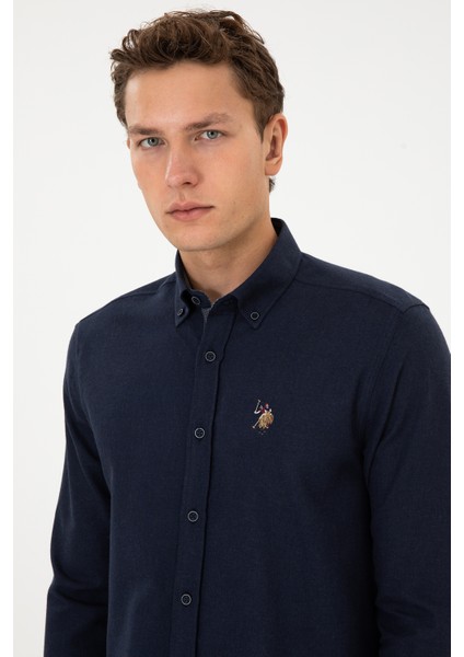 Erkek Lacivert Gömlek Desenli 50308459-VR033 fiyatları