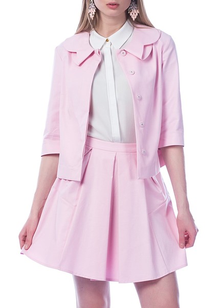 Pileli Mini Etek Açık Pembe Y1515077_039